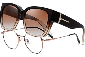 KANASTAL Übergröße Überzieh Sonnenbrille Herren und Damen Quadratisch Polarisiert Überbrille Sonnenbrille für Brillenträger UV400 Sonnenschutz Übersonnenbrille Fit Over Sunglasses