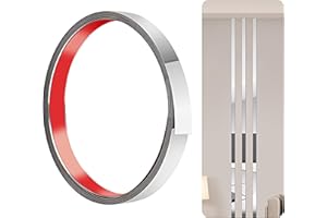 ZTVOWTO 300cm-2cm Modanatura Adesiva in Acciaio Inox, Modanature Autoadesive, Modanature da Parete per Caminetti, Cornici di Specchi, Pareti, Auto e Mobili(Argent)