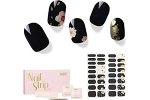 ‎NAILOG NAILOG Nagelfolie,Nagelfolie uv Härtend,Nagelfolie Selbstklebend,UV Nagelfolien,34 Stück Nagelsticker,Nails Starter Set,Geschenk für Frauen,Geisha