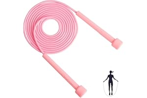 Senshuomy Adjustable Skipping Rope for Adult and Kids,Jump Rope,With Adjustable Length,Lightweight and Portable,Featuring a Comfortable Handle for Speed Jumping (6 Colour)