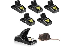 SCBOY 6 Sztuk Pułapka Na Myszy Pułapka Na Myszy Wielokrotnego Użytku Do Użytku W Pomieszczeniach I Na Zewnątrz