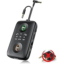 SOARFLY Bluetooth vliegtuigadapter, 3,5 mm, AUX, 2-in-1 bluetooth-zender, ontvanger met headset-adapter, voor vliegtuig/tv, auto/2 hoofdtelefoons