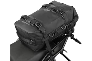 Rhinowalk Borsa da moto multifunzionale Borsa posteriore Borsa da Moto 15L Custodia da moto Borse laterali-Nero