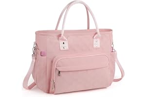 HSHRISH Borsa Termica Porta Pranzo Donna,Impermeabile a prova di perdite Borsa Frigo Pranzo Ufficio,borsa frigo grande per Shopping Scuola Viaggi Campeggio Picnic,12L Rosa