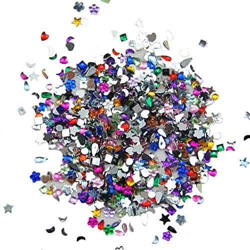 1000 Pcs Nail Crystal Rhinestone 3D Nail Stickers Christmas Nail Art Decoration Stickers Decal Different shape Rhinestone