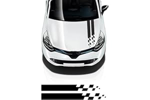 YSLR Autocollants de Jupe latérale Autocollant de Capot de Voiture Autocollant de Capot de Course Autocollant de Sport, pour Renault Megane Clio RS Captur Sandero Espace Twingo scénic Laguna Trafic