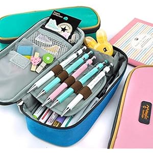 Almacenaje grandes Rashen estuche maquillaje cosmético portalápiz bolsa bolso de la cremallera