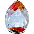 CHUNGROO KhwajaDarbar Crystal Diamond Oval Shaped - Holy Name of Allah and Mecca Sharif Printed Islamic Collectible Showpiece