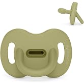 Suavinex, All Silicone Pacifier, Babies 0/6 Months and Newborns, Physiological Teat Sx Pro, Soft and Flexible, Ideal for Slee