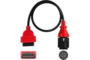 JUTA 10-PIN to 16-PIN OBD2 Adapter fit for BMW Motorcycles Year 1996 to 2016 OBD-II Diagnostic Cable - 2ft/63cm