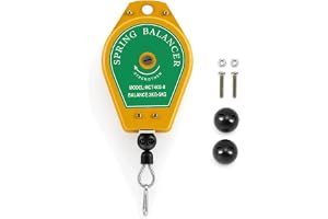 QWORK® Fjäderbalanserare, 3-5 kg infällbar hängande verktygshållare hängare för monteringslinje