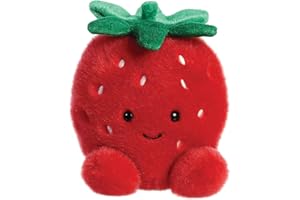Aurora, 33573, Palm Pals Juicy Strawberry 5In, Soft Toy, Red