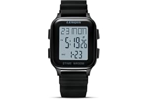 LN LENQIN Uhren Herren Herren Uhr Digital Armbanduhr Herren Sport Uhr 30m Wasserdicht Herren Uhren mit Wecker, Stoppuhr, LED-Hintergrundbeleuchtung Digitaluhr für Männer