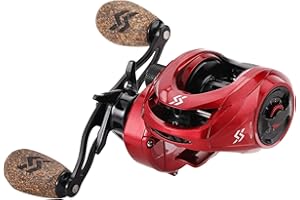 Sougayilang - Moulinet de Lancer Lourd baitcasting, avec Ratio de 8:1, système de Frein magnétique, 9 + 1 roulements à Billes