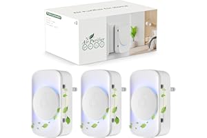 Jostart Ionisateur filtre à air Appartement Allergique, lot de 3 Purificateurs d'air silencieux Salle fumeurs Petite pièce pour fumée Animaux domestiques Formaldéhyde et odeurs