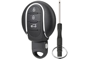 GZXNKEY 3 Tasten Smart Remote Autoschlüssel Gehäuse Für BMW Mini Cooper Coupe Cabrio Clubman Paceman Countryman Mini Serie schlüssel Gehäuse mit Schraubendreher und Schlüsselring