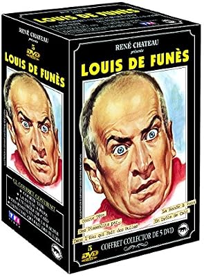 Coffret louis de Funès : dans l'eau qui fait des bulles ; courte tete ; un drole de caid ; la bande a papa ; les pissenlits par la racine