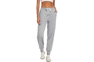 HAPYWER Jogginghose Damen Lang Sporthose Frauen Baumwolle Sweatpants Slim Fit Freizeithose High Waist Trainingshose mit Taschen