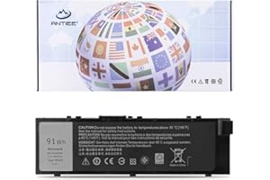 ANTIEE 91Wh MFKVP Laptop Battery for Dell Precision 15 7510 7520 17 7710 7720 M7510 M7710 Series M28DH 1G9VM T05W1 451-BBSB 451-BBSF GR5D3 RDYCT 11.4V 6Cell