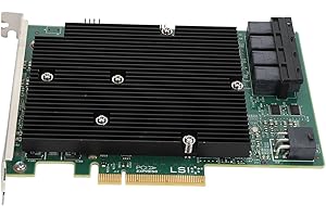 GARSENT Tarjeta LSI SAS 9300 16I HBA, Transferencia de Alta Velocidad, 16 Puertos, Conectividad de Dispositivos Externos, Sistemas Compatibles con, VMware, Freebsd