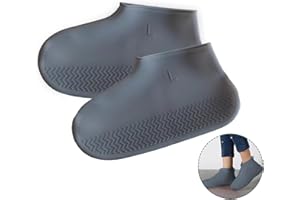Wondsea Couvre-Chaussures en Silicone,Couvre Chaussure Imperméable en Silicone,couvre-chaussures en silicone antidérapants réutilisables pour la pluie,les jours neige,les routes boueuses