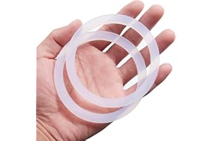 Litorange 8 piezas de repuesto de silicona de grado alimenticio (mejor que el caucho) Junta de sellado para ollas de aluminio de cafetera Moka Express Dama Bialetti 12 tazas