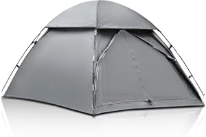 VIRTUDRILL Zelt 2 Personen, Ultra-leicht, Kleines Packmaß,Camping Zelt, 3 Saison Kuppelzelt, Schneller Aufbau, Zelt für Trekking, Outdoor