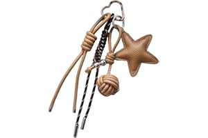 Hattba Robuster, leichter Leder-Sternanhänger, stilvolles Taschenzubehör zur Verschönerung von Taschen während der Fahrt oder auf Reisen