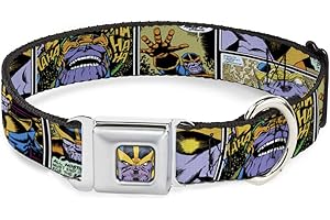 Buckle-Down Hebilla para cinturón de Seguridad Thanos Cómic Scene Bloques de 11 a 17 Pulgadas 1.0 Pulgadas de Ancho