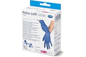 HARTMANN Peha-soft nitrile fino bezpudrowe niesterylne rękawice badawcze rozm. M, 10 sztuk