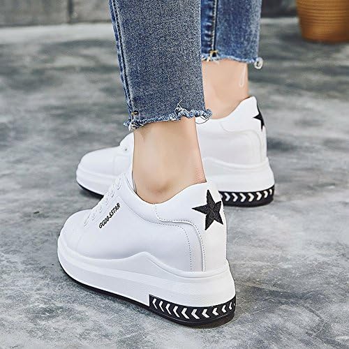 LVZAIXI shoes Small White Shoes Korean Version Casual Shoes Thick Bottom Student Women's Shoes cozy ( Color : Black , Size : EU38/UK5.5/CN38 )