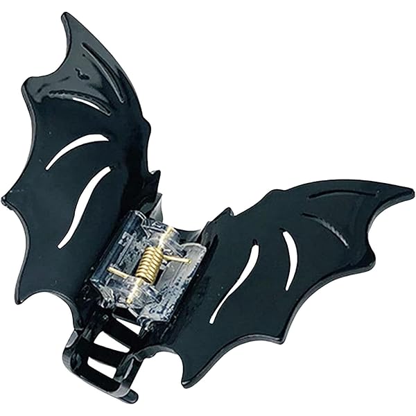 Beleki Fledermausflügel-Haarspangen, 2 Stück, Aus PU-Leder – Gruselig-süßes Accessoire Für Halloween, Cosplay & Parties