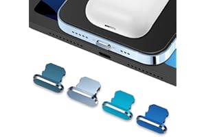 QESSUVNC 4 Stück Staubschutz Stecker Kompatibel mit iPhone 13 Metall Staubstecker Stpsel Aufladen Schutzkappe Staubstopfen Kompatibel mit iPhone 7, 8, 11, 12, 13 Pro Max, XR