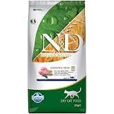 N&D Ancestral Grain Dry Cat Food, Lamb, Boneless Wheat, Oats and Blueberry, Sterilized, Adult, 10 kg