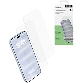 Belkin TemperedGlass Ekran Koruyucu, iPhone 18 Pro/17 Pro i&ccedil;in, 2&rsquo;li Paket | &Ccedil;izilmeye Dayanıklı, Temperli Cam, Darbe Korumas