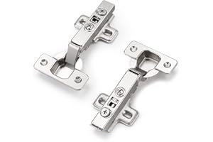 Soft Close Cabinet Cupboard Door Hinges 35mm Full Overlay 110 Degree, Plates and Screws Included Slow Shut 2 Pack Dotty Deals