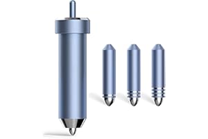 FRESILKORA Foil Transfer Kit for Cricut Maker, Maker 3, Engraving tool for Cricut Explore Air, Explore Air 2, Explore Air 3, Embossing Tool Including Fine, Medium and Bold Blades and Housing for Starter Kit