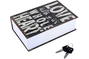 Joyzan Caja Fuerte Camufladas, Libro Diccionario Secreto con Cerradura Combinación Almacenamiento Oculto Diseño de Libros Secretos Antirrobo para Dinero Joyas Documentos Seguro Disimulado Portátil