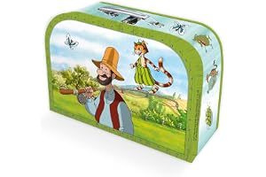 Pettersson und Findus Kinderkoffer medium: Pappkoffer mit Metallhenkel