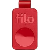 Filo Tag - Localizzatore Bluetooth per Chiavi - Batteria Sostituibile - per iOS e Android - Colore Rosso