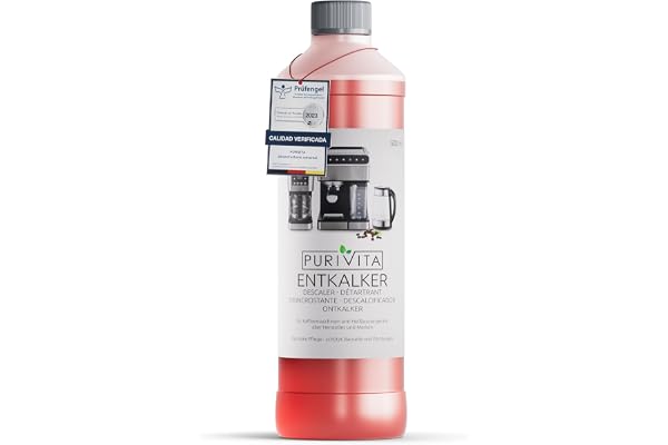 PURIVITA® Descalcificador Universal Cafetera y Hervidor, 500 ml | Descalcificador antical para cafeteras, máquinas de café, espresso y monodosis – indicador de color, dilución 1:4