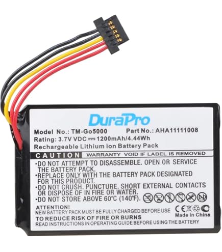 vhbw Battery Compatible with Aldi Medion MD95000, MD95900, MD96800, MDPPC 150 GPS Navigation Navigation (1300mAh, 3.7V, Li-Ion