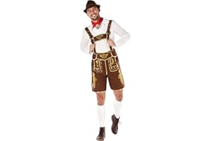 Morph Costume Bavarois Homme, Tenue Bavaroise Homme, Deguisement Bavarois Homme, Costume Tyrolien, Alsace Costume Homme, Déguisement Oktoberfest Homme, Costume Oktoberfest Homme Taille M,L,XL,XXL,XXXL