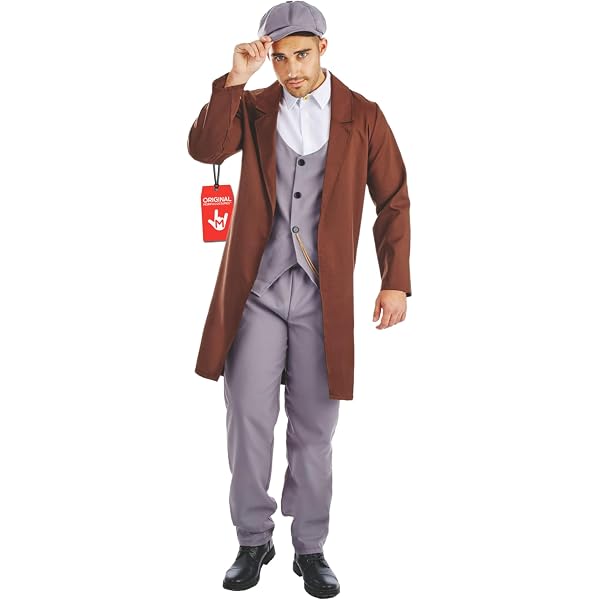 FIESTAS GUIRCA Costume da Uomo da Giullare Pazzo - Costume da Cattivo dei Fumetti Viola - Costumi di Halloween da Uomo Taglia Adolescenti 14-16 Anni