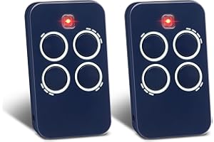 PUISENO 2 pièces de rechange pour télécommande Genius, 433,92 MHz pour garage 4 canaux compatible avec GENIUS ECHO TX4 433 RC,ECHO TX2 433 RC,TE443H BRAVO