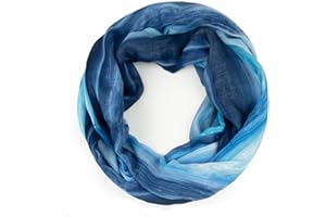 Gloop Loop Schlauchschal für Damen Schal Tuch seidig-luftig leicht mit buntem Muster Print