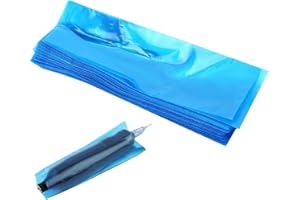 HFYMXNB Bolso de la Pluma del Tatuaje,Bolsa de Tatuaje Desechable, Máquina de Tatuaje Cubiertas,200 piezas Máquina Mangas de bolígrafo Fundas desechables para máquin