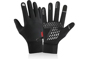 Zynxel Guanti Moto Invernali Antivento e Termici per Uomo e Donna, Impermeabili con Touch Screen, Antiscivolo, in Pile Ideali per Ciclismo, Alpinismo e Trekking