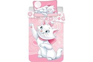 Disney Marie Aristochats Parure de lit pour bébé 100 x 135 cm + 40 x 60 cm