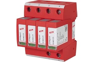 Dehn DG M TNS 275 Multi-Pole Surge Annurser Guard, Rosso, Dimensioni M, Tipo 2